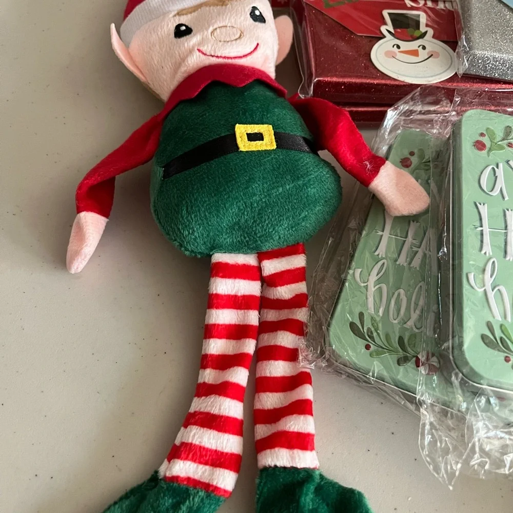 Christmas lot all brand new  never used. Only wooden Santa is pre owned vintage